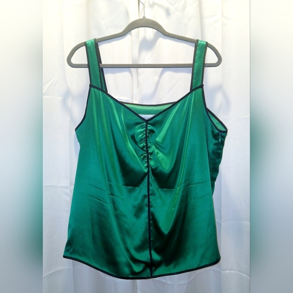 Doncaster Green Silk Top